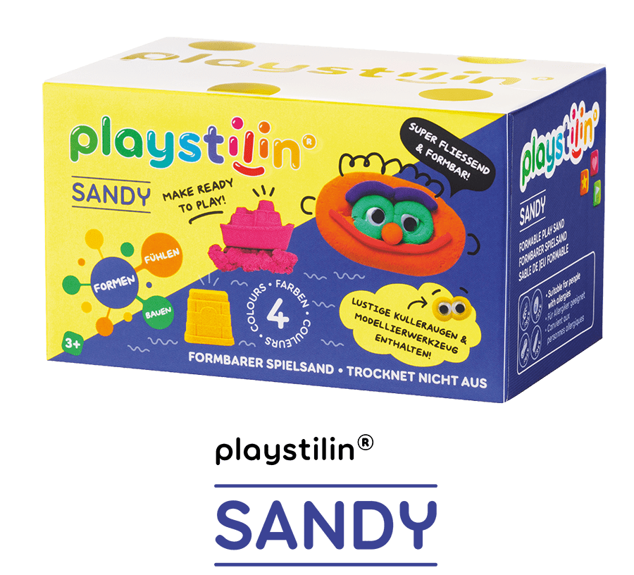 playstilin® SANDY | SUPER FLIESSEND & FORMBAR! - playstilin
