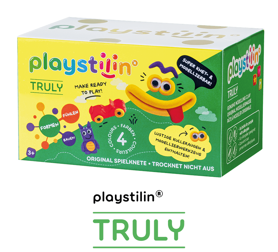 playstilin® TRULY - klassische Kinderknete, die nicht an der Luft trocknet